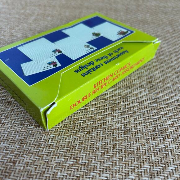 Vintage 1982 Current Kitchen Comics Double Recipe Cards Complete Set Humor - Picture 13 of 13